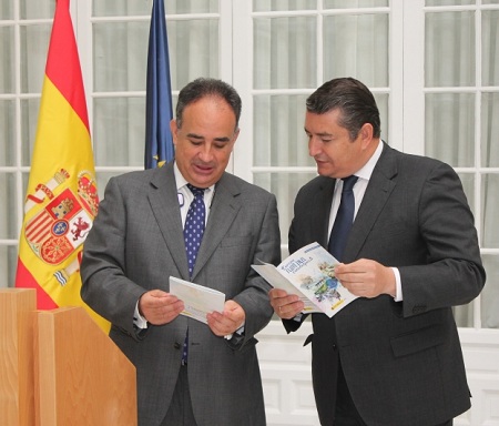 Manuel Romero y Antonio Sanz durante la presentación de la campaña