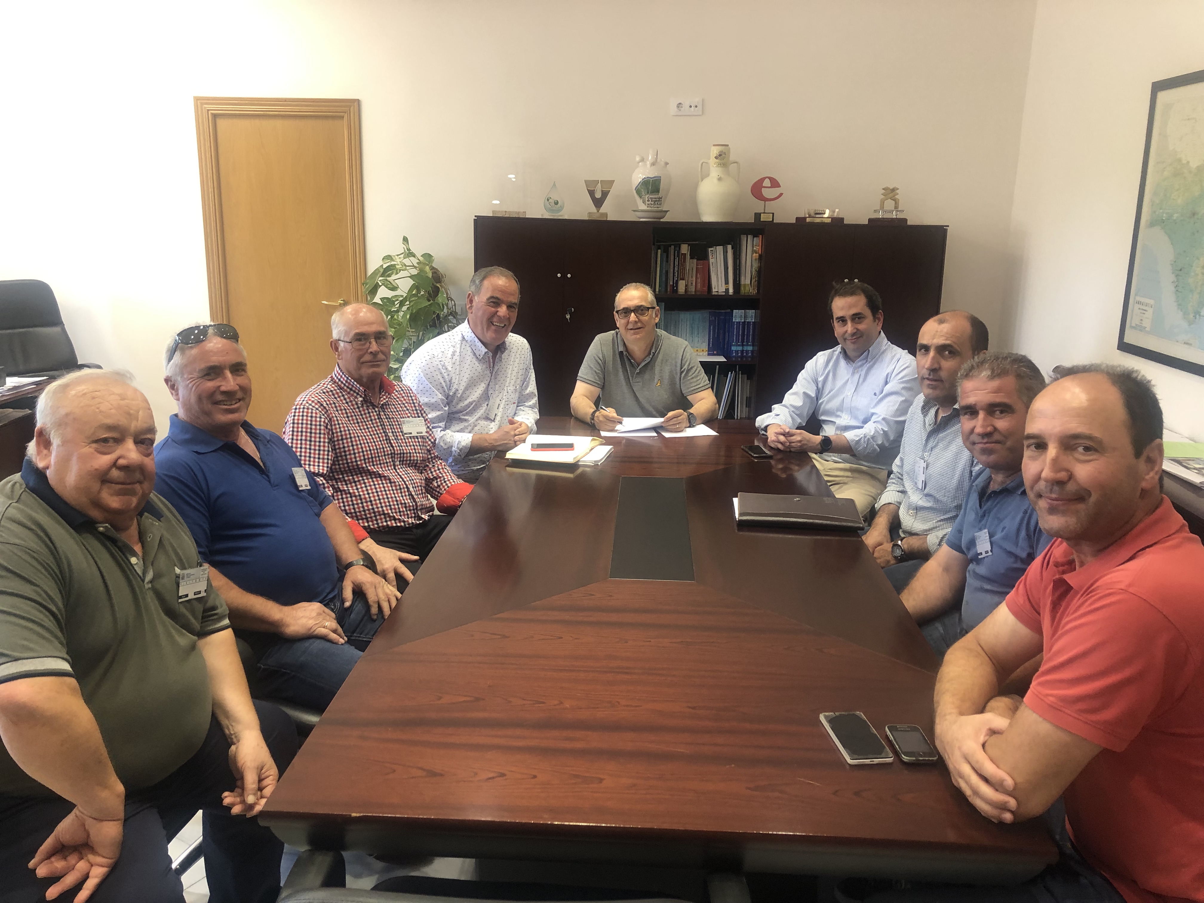 Reunión del presidente de la CHG con el alcalde y los regantes de Quesada (Jaén)