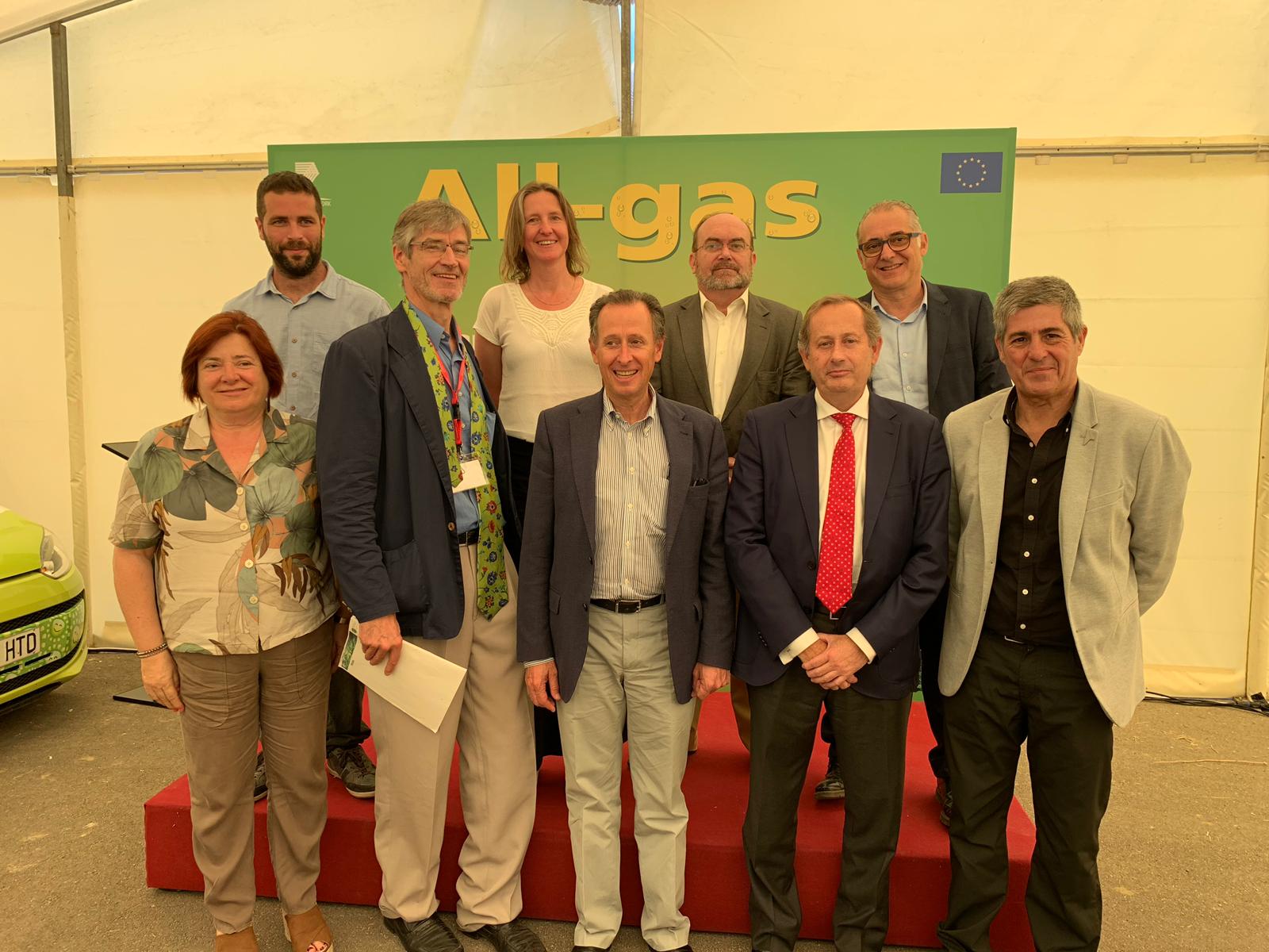 Foto de familia de la presentación del proyecto europeo All-Gas