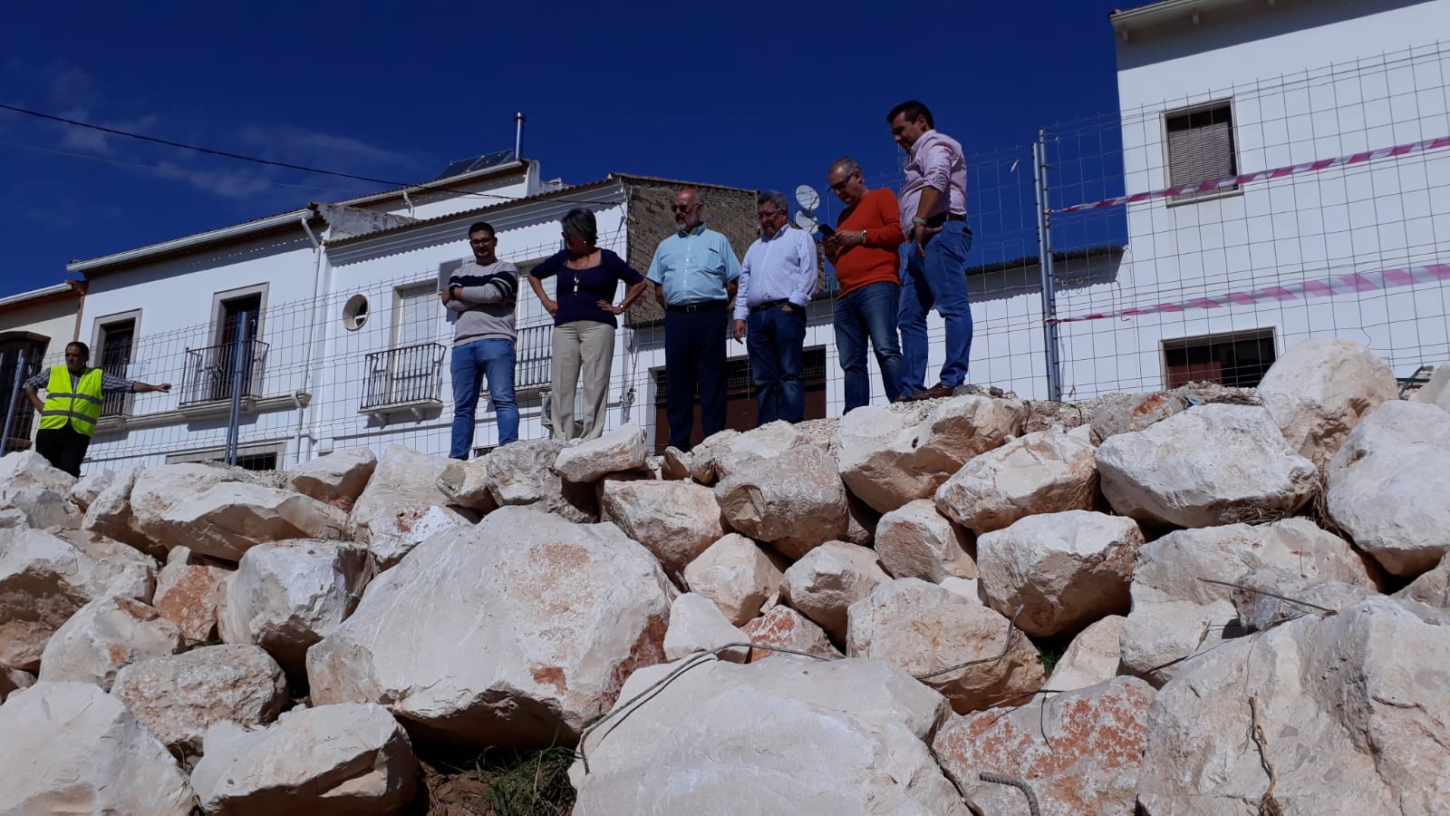 Visita a las actuaciones frente a avenidas e inundaciones en Casariche (Sevilla)