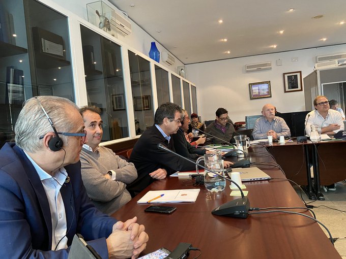 La CHG durante su intervención en la misión delegada de la UNESCO en Doñana