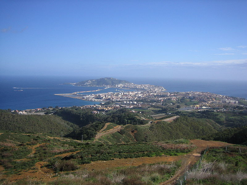 Vista aérea de Ceuta