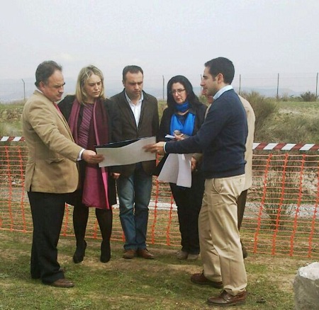 El presidente de la CHG con responsables municipales y técnicos del Organismo de cuenca