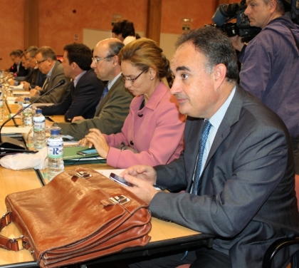 El presidente de la CHG durante la celebración del Consejo de Participación de Doñana