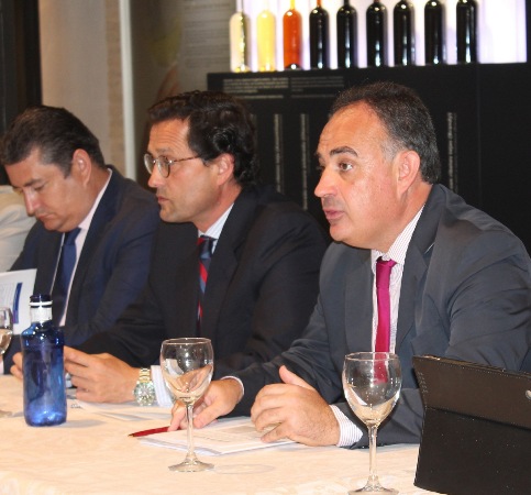 Antonio Sanz, Jaime Haddad y Manuel Romero, durante la reunión