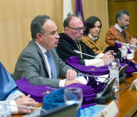 El presidente de la CHG junto al rector de la Universidad de Granada