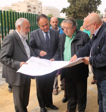 El presidente de la CHG y el alcalde de Sevilla visitan las obras